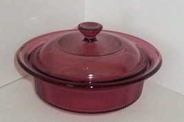 Corning Vision Visions Cranberry 24 oz. 8&quot; Diameter w/Lid - $35.15