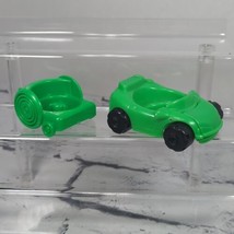 Fisher Price Vintage 2001 Little People Cars Lot of 2 Green  - $9.89