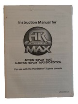 Instruction Manual for Action Replay AR Max / AR Max EVO for PS2 Playstation 2 - £15.97 GBP