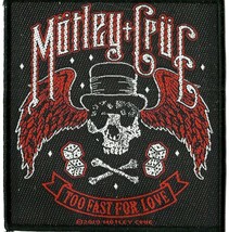 Motley Crue Too Fast For Love 2019 Woven Sew On Patch Official Merchandise - £3.96 GBP