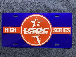 Vintage US BOWLING CONGRESS USBC Booster License Plate - FLORIDA - HIGH ... - $39.58