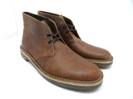 Clarks Men&#39;s Bushacre 2 Casual Chukka Boots Beeswax Dark Brown Size 10M - £45.94 GBP