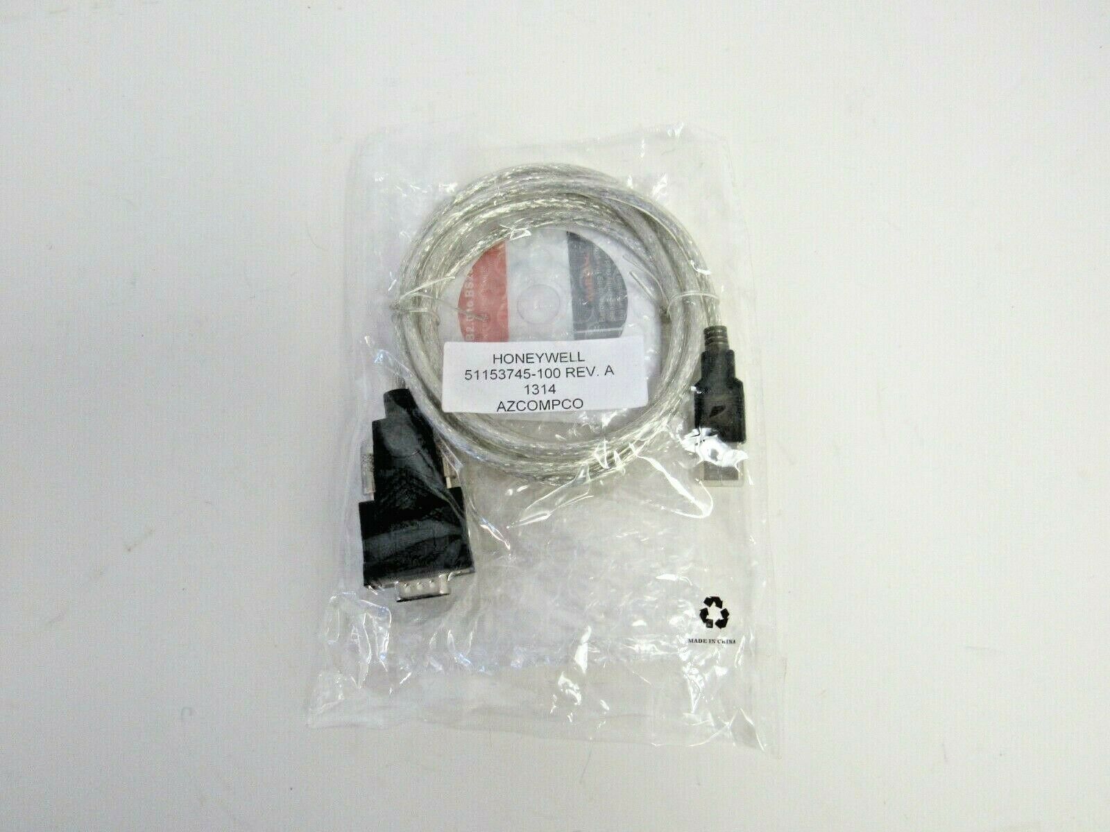 Honeywell 51153745-100 REV A 1314 USB to Serial RS232 Cable New w/ Disk     66-4 - $27.28