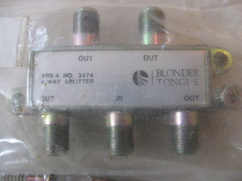 NEW Vintage Blonder Tongue 4 Way Splitter TV / 4 Outs / no. 3474 /  # XRS-4 - $18.99