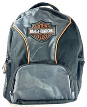Harley-Davidson Black &amp; Gray Backpack with Orange Trim – Motorcycle Logo... - €17,11 EUR