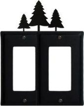 8 Inch Pine Trees Double GFI Cover - $23.95