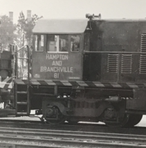 Hampton &amp; Branchville Railroad H&amp;B #81 U8B Locomotive Train Photo Hampton SC - £7.53 GBP