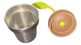 Vintage Stainless Steel Tea Infuser Steeper with Leaf Handle – 5.5" Gently Used image 5