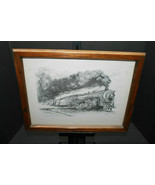 Framed Print Roscoe Misselhorn Steam Engine Locomotive Train Engine Coal... - $98.95