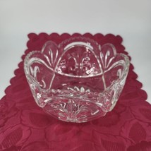 Vintage Decorative Fruit Bowl, French Cut Glass, Dish, Fleur De Lys, Mid... - £21.22 GBP