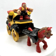 Fisher Price Imaginext Adventures Battle Coach Complete Red Knight J8215 - £15.81 GBP