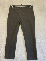 Chicos Women’s Pants Size L 1.5 Dark Gray Straight Leg Ankle Stretch - £13.16 GBP