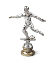 Vintage soccer trophy sports decor soccer gift - $22.10