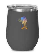 Wine Tumbler Stainless Steel Insulated Funny Microphone Music Note  - £26.30 GBP