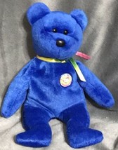 Ty Beanie Baby &quot;Clubby&quot; 7” Retired Rare Collectible Plush Blue Bear Gift B54 - £21.21 GBP