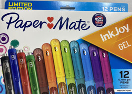 Ink Joy  Paper Mate 12  Gel Pens Limited Edition Medium Multicolored - £15.76 GBP