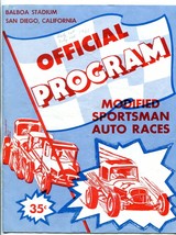 Balboa Speedway Modified Sportsman Auto Race Program July 4 1961 - £127.28 GBP