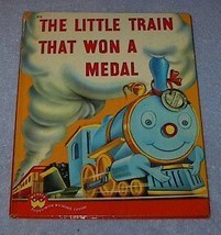 Childs Wonder Book The Little Train that Won a Metal - £9.51 GBP