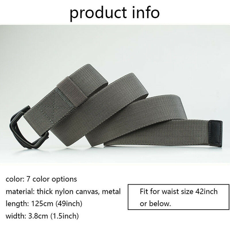 Heavy Duty Elastic Working Belt with Double D Ring for Men, 1.5&quot; Wide Web - $19.75