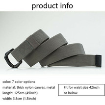 Heavy Duty Elastic Working Belt with Double D Ring for Men, 1.5&quot; Wide Web - £15.35 GBP