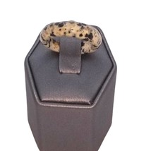 Dalmatian Jasper Stone Band Ring - Size 5.25 - $17.82