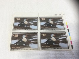 1991 US Federal Duck Stamps RW58 King Elder Plate Block Of 4 - $15.00 St... - £41.13 GBP