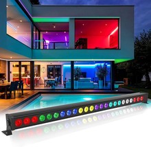 Stage Light Bar, 72W 24Leds Rgb Dj Lights Bar, 3 In 1 Wash Light Bar,, 40 Inches - £77.72 GBP