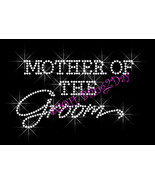 Mother of the Groom - Iron on Rhinestone Transfer Bling Hot Fix Bridal B... - £4.77 GBP