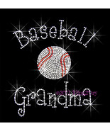 Baseball Grandma - C - Iron on Rhinestone Transfer Bling Hot Fix Sports - DIY - $8.99