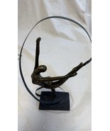 Bronze Rhythmic Gymnast With Ribbon 15” Tall - $69.55 CAD