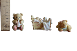 Lot 3x Cherished Teddies Cradled With Love Cuddle Betsey Billy Baby Bear 1992/93 - £9.44 GBP