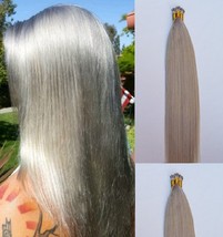 18&quot;,22&quot; 100grs,125s,I Tip (Stick Tip) Human Hair Extensions #Light Ash Blonde - £87.04 GBP+