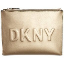 DKNY Mott Pouch Debossed Leather Logo Pouch - £24.78 GBP