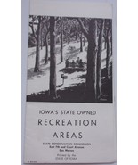 Vintage Iowa’s State-Owned Recreation Areas &amp; Map Brochure  - £4.70 GBP