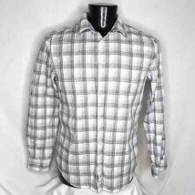 Men&#39;s Shirt Calvin Klein Button shirt gray medium slim - £11.37 GBP
