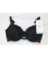 DKNY DK4500 Superior Lace Underwire Balconette Bra Size 32C Black NWT - £18.37 GBP