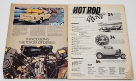 PV) Hot Rod Magazine August 1981 Volume 34 Issue 8 Chevrolet Ford Dodge Mopar - £2.21 GBP