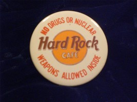 Music Pin Hard Rock Cafe Logo Button from the United States - $6.00