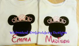 Minnie with Crown Applique Machine Embroidery Design - £3.19 GBP