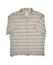 Mountain Hardwear Striped Button Up Shirt Mens XL Short Sleeve Snap Button - £12.95 GBP