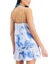 Miken Swim Cover Up Ruffled Tie Dye Blue Size Xl $34 - Nwt - £7.02 GBP