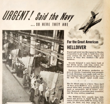 1944 Chrysler Navy  Helldiver Advertisement WW2 Era Military Planes DWP7C - $34.99