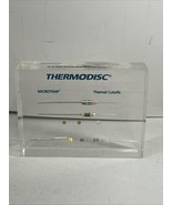 Thermodisc Lucite Paperweight Of Thermal Cutoffs Fuses 4”X3”X1” - $62.45 CAD
