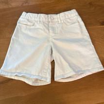 Girls Size 14 Slim Gap Kids 1969 Midi White Denim Jean Shorts Summer EUC - £11.60 GBP