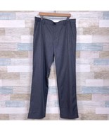 IZOD Golf Flat Front Woven Pants Gray 4 Pocket Lightweight Casual Mens 36 - $24.74