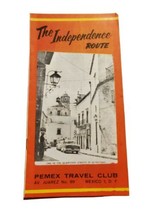 1959 Independence Route Mexico Pemex Travel Club Brochure Vtg Native Ame... - $9.91