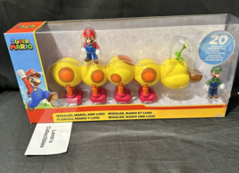 Wiggler with Mario &amp; Luigi Multipack figures Nintendo Super Mario Exclusive toys - £54.13 GBP