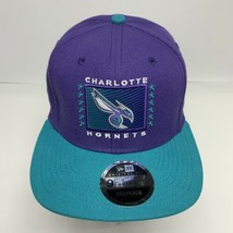 Men&#39;s New Era Cap NBA Charlotte Hornets Purple | Teal 9FIFTY Snapback Hat - £47.16 GBP