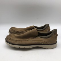 Dockers Men&#39;s mustard tan Leather memory foam slip on casual shoes size 12 m - £21.75 GBP