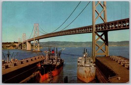 Vtg Postcard Union 76 Oil Natural Color Scene San Francisco CA Bay Bridge - $5.65